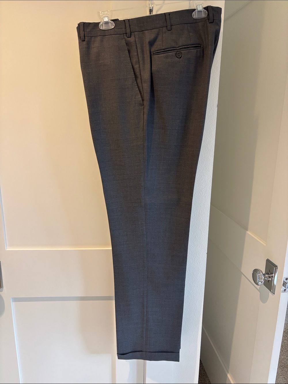 Santorelli Charcoal Gray Dress Trousers
